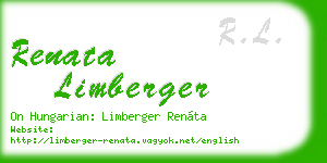 renata limberger business card